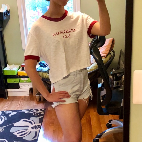 Embroidered Guess Crop Top - Picture 7 of 7